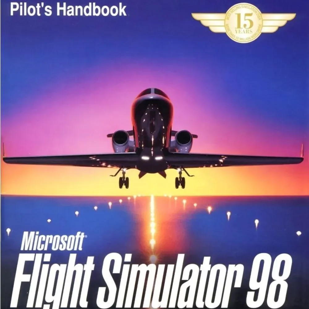 10/$25🦋 Microsoft Flight Simulator 98 with Pilot's Handbook